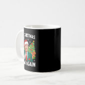 Mug Rendre Noël super à nouveau drôle Père Noël Trump (Devant gauche)