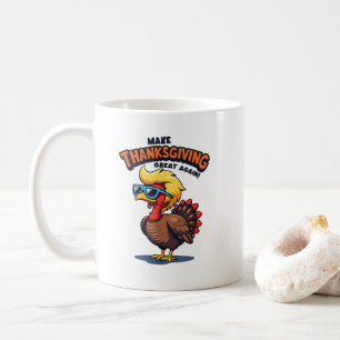 Mug Rendre sa grandeur à Thanksgiving Trump Turquie US