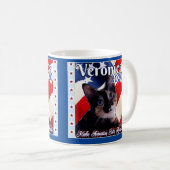 Mug Rends l'Amérique mignonne ! Votez Veronica 2020! (Devant droit)