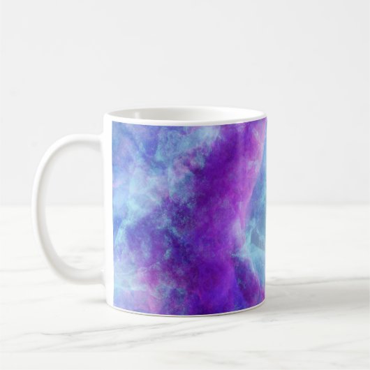 Mug Rendu Abstrait de brume cosmique (Gauche)