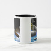 Mug Rendu d'artiste d'une fusée de transport lourd (Centre)