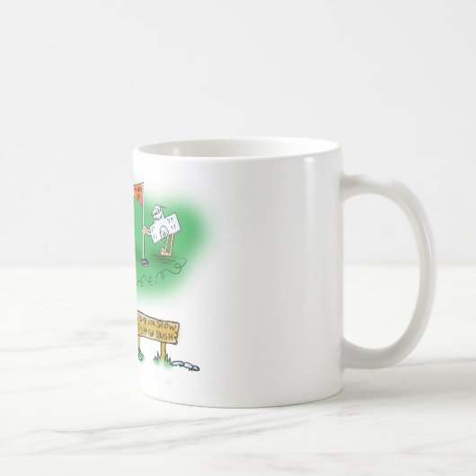 Mug Renflouement ouvert - golf (Droite)