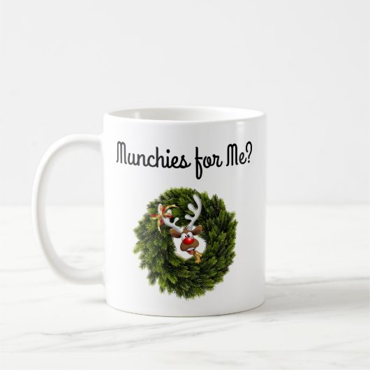 Mug Renne à l'intérieur d'une couronne (Gauche)