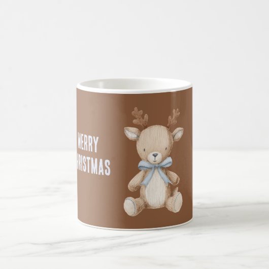 Mug Renne Bleu Crème de Noël (Centre)