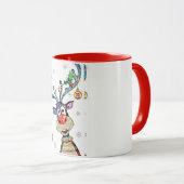 MUG RENNE DE NOËL LE PLUS MIGNON (Devant droit)