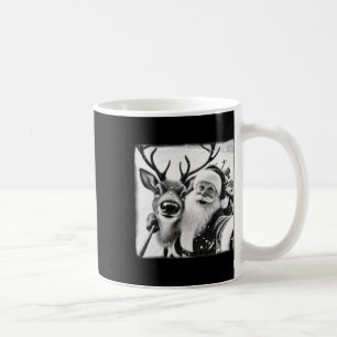 Mug Renne drôle selfie Noël Père Noël Xmas C