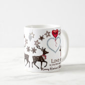 Mug Renne en Luxe Flocon de Neige Amour à Chaque (Devant droit)
