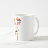 Mug Renneau de Noël de pickleball (Devant droit)