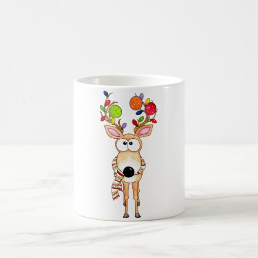 Mug Renneau de Noël de pickleball (Centre)
