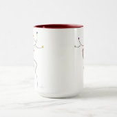 Mug Rennes de Noël à nez rouge (Centre)