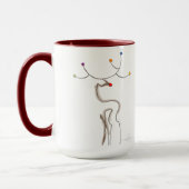 Mug Rennes de Noël à nez rouge (Gauche)