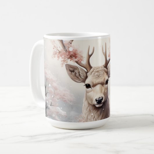 Mug Rennes De Noël Dans La Forêt (Devant gauche)