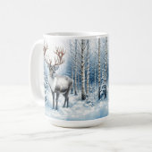 Mug Rennes des forêts dans une faune forestière hivern (Devant gauche)