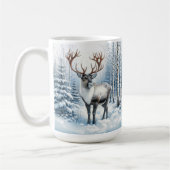 Mug Rennes des forêts dans une faune forestière hivern (Gauche)
