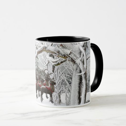 Mug Rennes d'hiver (Devant droit)