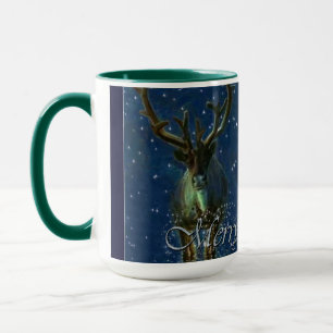 Mug Rennes d'hiver, neige et joyeux Noël Design