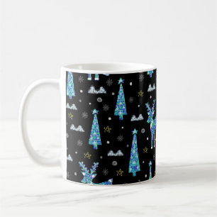 Mug Rennes, flocons de neige, motif de Noël