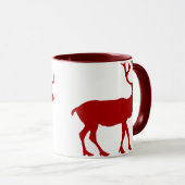 Mug Rennes rouges et blanches (Devant droit)