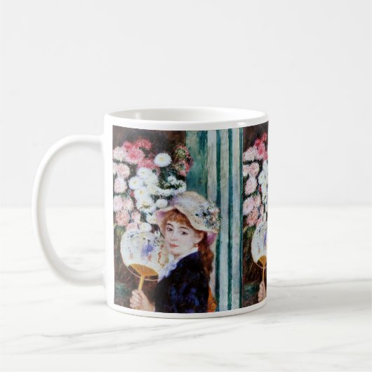 Mug Renoir , 団扇を持つ少女 (Gauche)