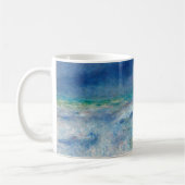 Mug Renoir Seascape. Impressionnisme nautique bleu. Me (Gauche)