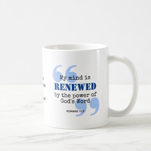 Mug RENOUVELÉ L'ESPRIT Déclaration chrétienne (Droite)