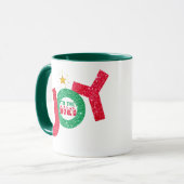 Mug Répandre la joie des vacances au monde Noël (Devant gauche)