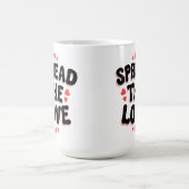 Mug "Répandre l'amour Retro Coeur Design (Centre)