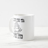 Mug Répandre le thé depuis 1773 Professeur d'histoire (Devant gauche)
