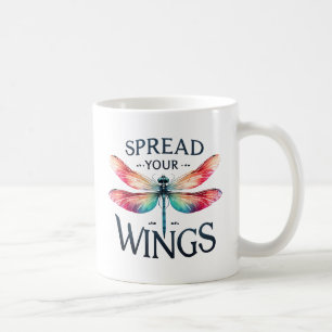 Mug Répandre vos ailes - libellule artistique