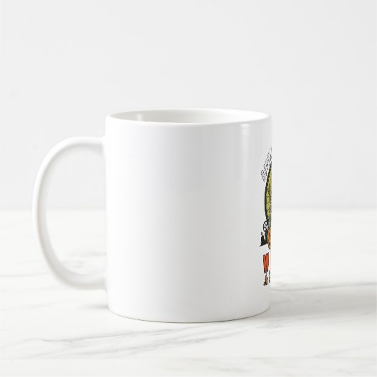 Mug Réparateurs de vélos Sorcière Crâne Clé à molette (Gauche)