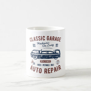 Mug Réparation automatique de garage classique