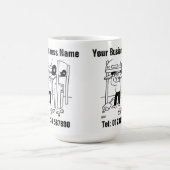 Mug Réparation et entretien des voitures Cartoon. (Centre)