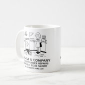 Mug Réparations de machine à laver Promotionnels (Devant gauche)