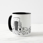 Mug Réparations mécaniques des voitures amusantes (Devant gauche)