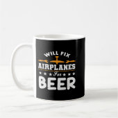 Mug Réparera Les Avions Pour Les Bières Mécanique Ingé (Gauche)