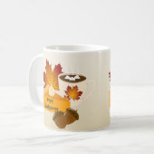 Mug Repas de Thanksgiving Cuisine Tarte au potiron Cho (Devant gauche)