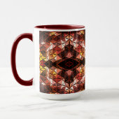 Mug Répété du triangle rouge générant des formes étran (Gauche)