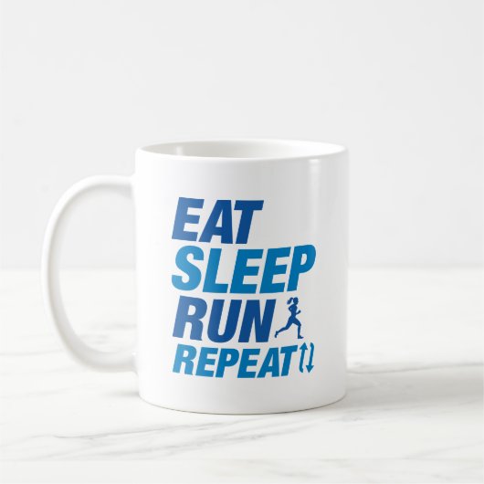 Mug Répéter la course de sommeil (Gauche)