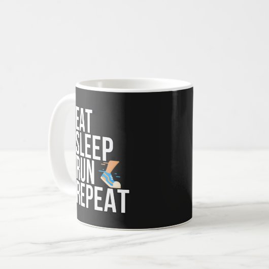 Mug Répéter la course du sommeil - Pour les coureurs (Devant gauche)