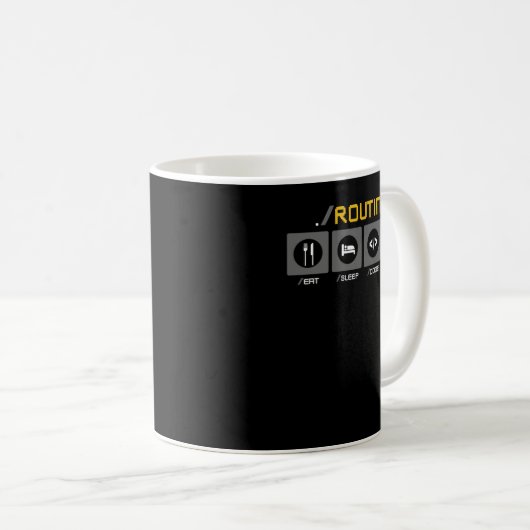 Mug Répéter le code du sommeil (Devant droit)