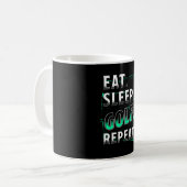 Mug Répéter le golf de Sleep Eat (Devant gauche)