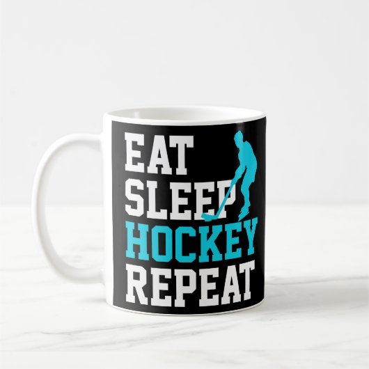 Mug Répéter le hockey du sommeil (Gauche)