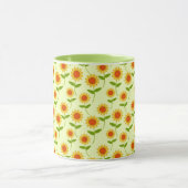 Mug Répéter le motif de tournesol (Centre)