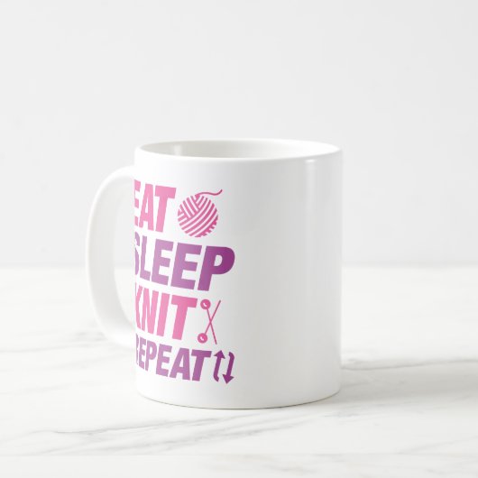 Mug Répéter le noeud de sommeil (Devant gauche)