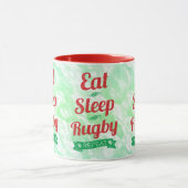 Mug Répéter le rugby du sommeil (Centre)