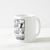 Mug Répéter le sommeil du disque Golf (Devant droit)