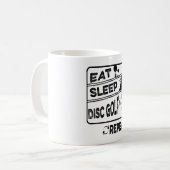 Mug Répéter le sommeil du disque Golf (Devant gauche)