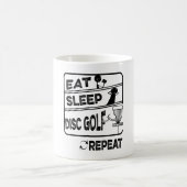 Mug Répéter le sommeil du disque Golf (Centre)
