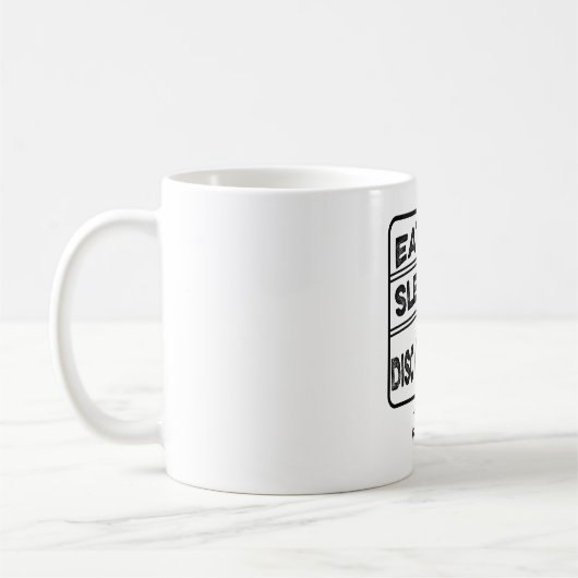 Mug Répéter le sommeil du disque Golf (Gauche)
