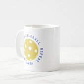 Mug Répéter le sommeil du repas : Pickleball (Devant gauche)